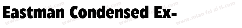 Eastman Condensed Ex字体转换